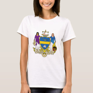 Camiseta Emblema de Filadélfia, T-Shirt da Pensilvânia