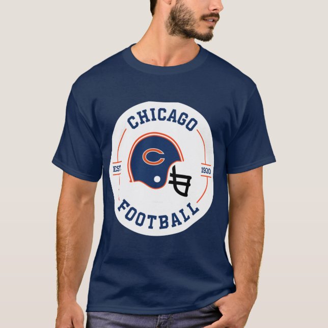 Camiseta Emblema de Futebol de Chicago (Frente)