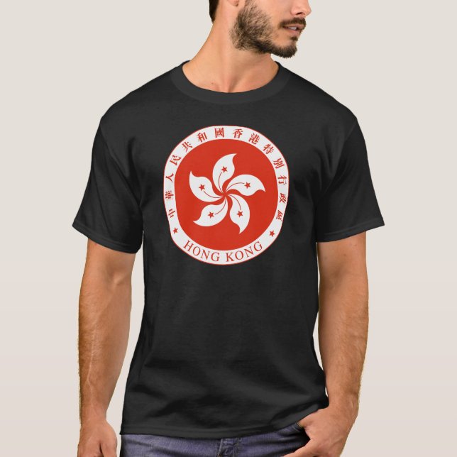 Camiseta Emblema de Hong Kong (Frente)
