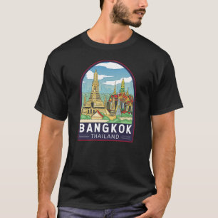 Camiseta Emblema de Introdução ao Viagem da Tailândia em Ba