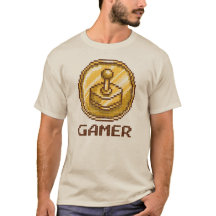 Emblema de joystick Gamer Pixel - Jogos Retrô
