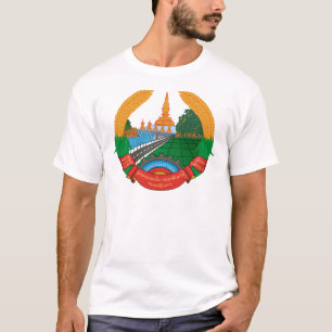 Camiseta emblema de laos