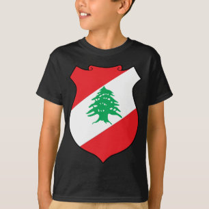 Camiseta emblema de Líbano