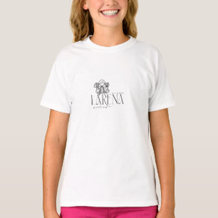 Camiseta Emblema de Logotipo Floral LARENA Artflow