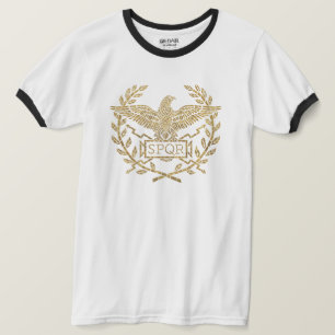 Camiseta Emblema de mosaico de águia do Império Romano