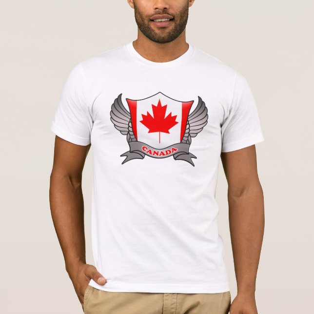Camiseta Emblema de Sinalizador do Canadá (Frente)