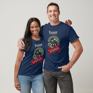 Camiseta Emblema do Clã Fraser & Tartan