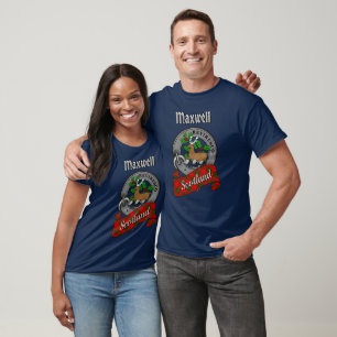 Camiseta Emblema do Clã Maxwell & Tartan