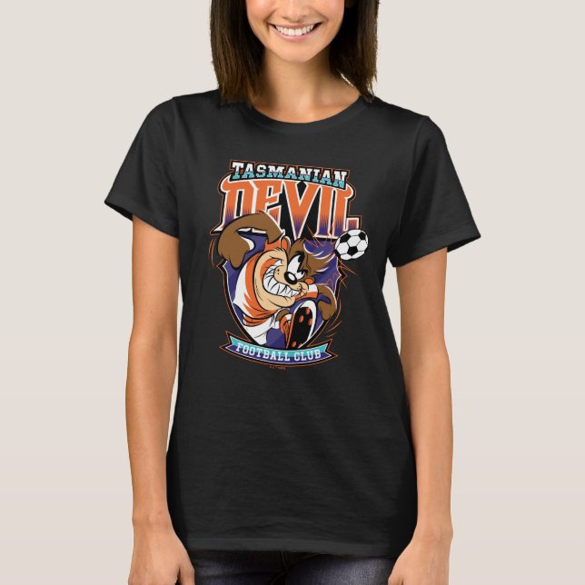 Camiseta Emblema do Clube de Futebol Tasmanian Devil (Frente)