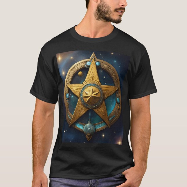 Camiseta Emblema do Comando Ashtar: Guardiões Galácticos (Frente)