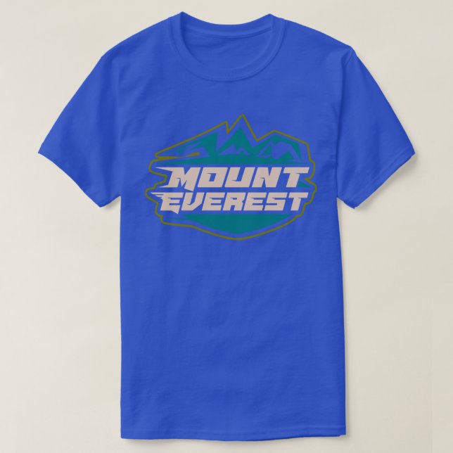 Camiseta emblema do crachá Monte Everest (Frente do Design)