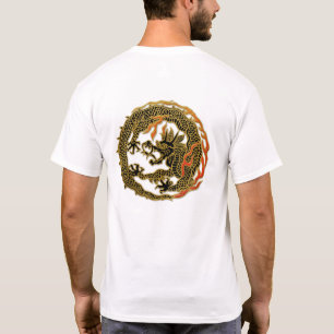 Camiseta Emblema do Dragão da Chama Dourada