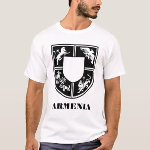 Camiseta Emblema do Estado Armênio Arte Contemporânea