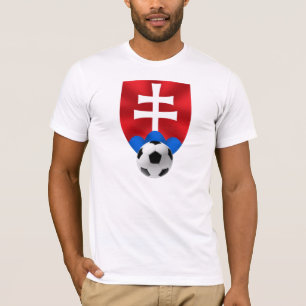 Camiseta Emblema do futebol de Slovakia para Slovaks no