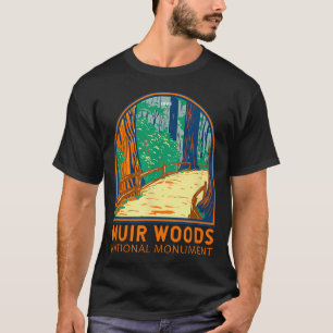 Camiseta Emblema do Monumento Nacional Muir Woods Califórni
