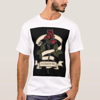 Camiseta "Emblema do Rosa entalado"