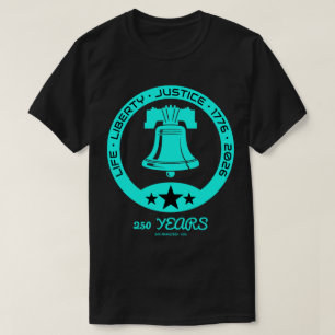 Camiseta Emblema dos 250 Anos da Campainha da Liberdade, Ed