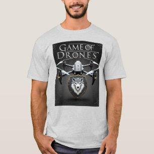 Camiseta Emblema Drone de Stark Direwolf - Jogo de Drones