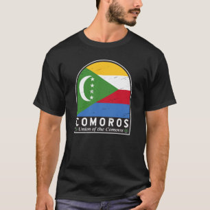 Camiseta Emblema emblem aflorado nas Comores