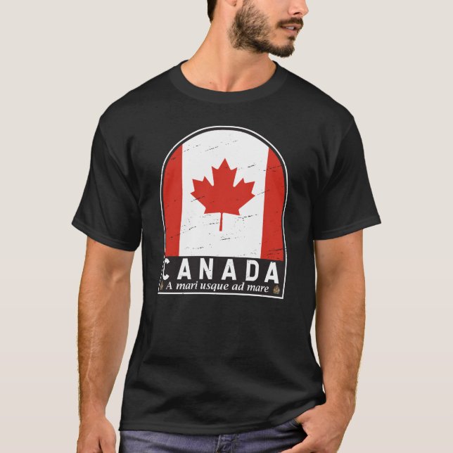Camiseta Emblema emblem aflorado no Canadá (Frente)