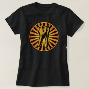 Camiseta Emblema Gráfico de Dente