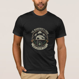 Camiseta Emblema Micro Camper para Aventura ao Ar