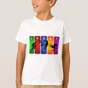 Camiseta Emblema multicolorido de BMX