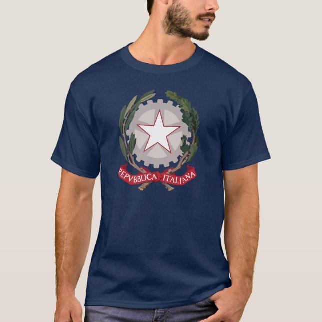 Camiseta Emblema Nacional da Itália (Frente)