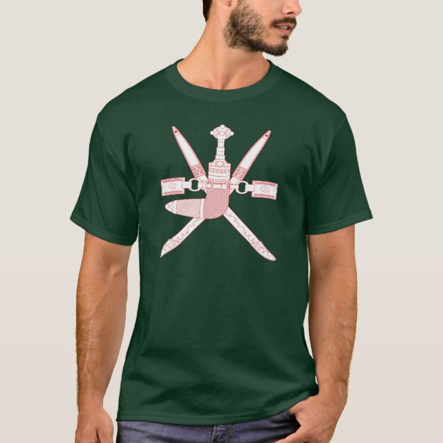 Camiseta Emblema Nacional de Omã (Frente)