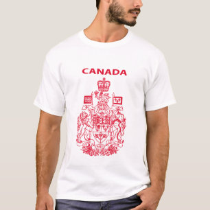 Camiseta emblema nacional do Canadá