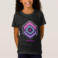 Emblema Neon da Grade Cibernética – Synthwav Futur