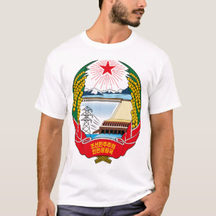Camiseta emblema norte de Coreia
