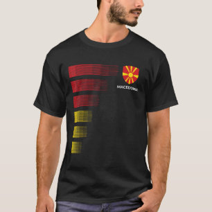 Camiseta Emblema Patriótico da Macedônia Nacional