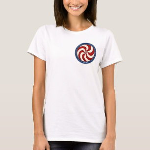 Camiseta Emblema Patriótico de Redemoinho América 250 Anos
