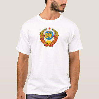 Camiseta Emblema pequeno de URSS e estrela vermelha
