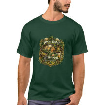 Emblema Personalizado de Pub Irlandês do Leprechau
