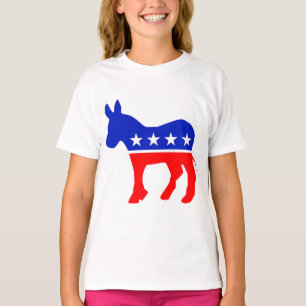 Camiseta Emblema Político do Partido Democrático (Donkey)