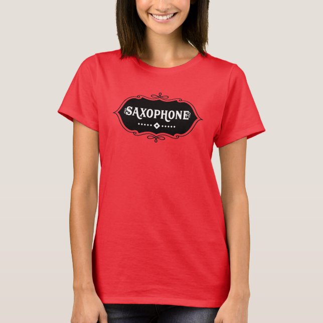 Camiseta Emblema saxofone (Frente)