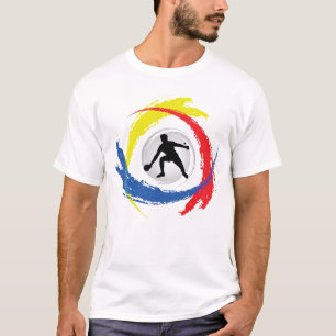 Camiseta Emblema Tricolor de Pong do sibilo