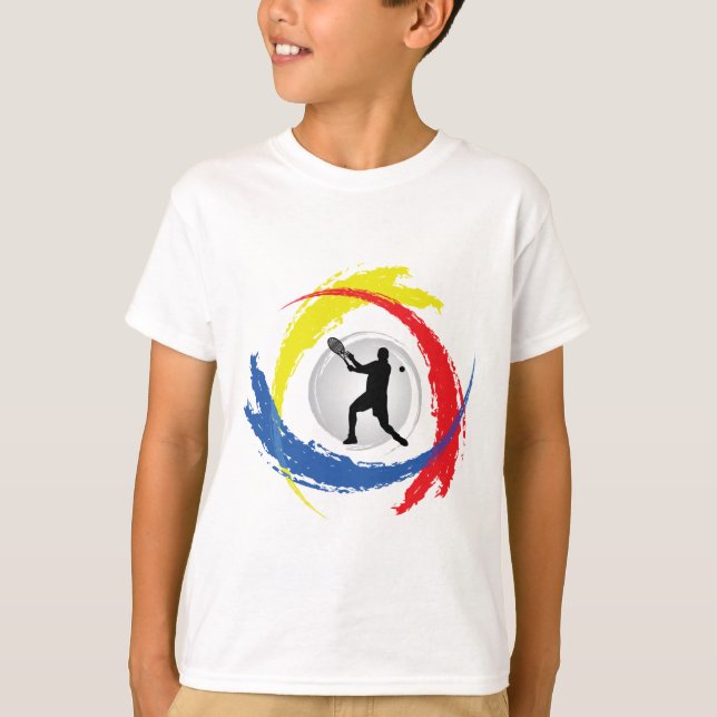 Camiseta Emblema Tricolor do tênis (homem) (Frente)