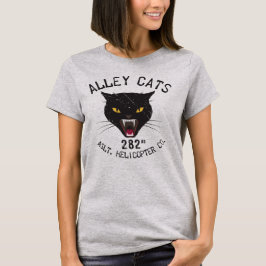 Camiseta Emblema Vintage de Gatos de Rua