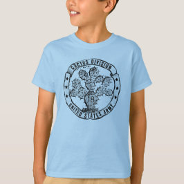 Camiseta Emblema Vintage Divisão Cactus