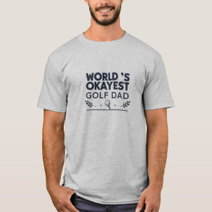 Camiseta Emblema Vintage 'Pai de Golfe Mais ou Menos do Mun