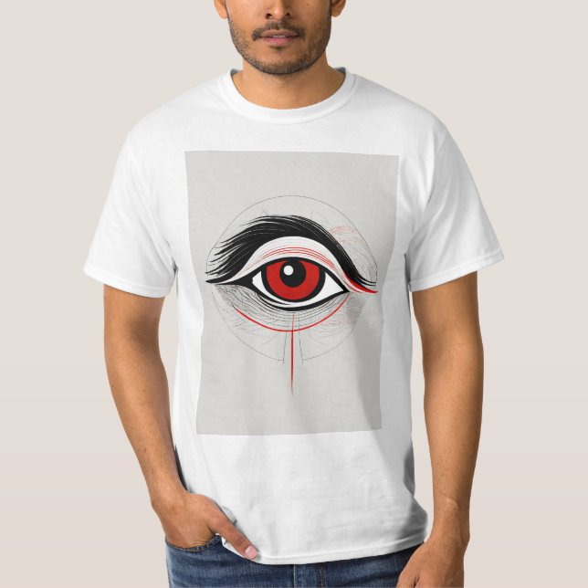 Camiseta "Emblema visionário: Teto de logotipo ocular" (Frente)