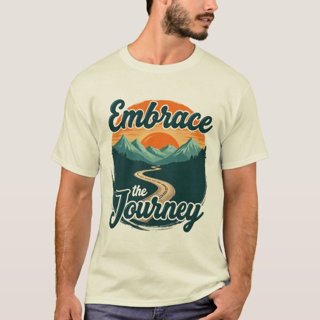 Camiseta 'Embraçar a viagem' amante da adentura (Frente)