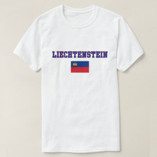 Camiseta Embraçar Listenstaine Bandeira T-Shirt