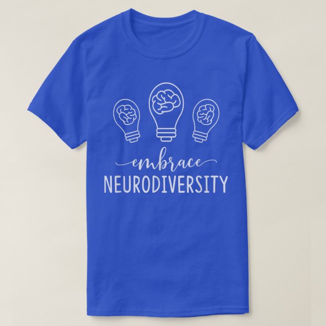 Camiseta Embraçar Neurodiversidade Professora Teacher SPED  (Frente do Design)