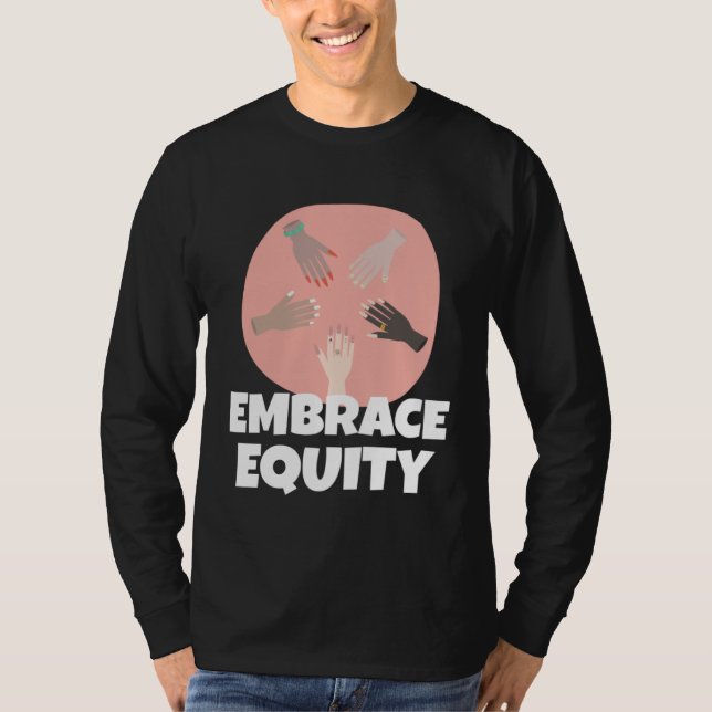 Camiseta Embrace Equity Happy International Women s Day Cha (Frente)