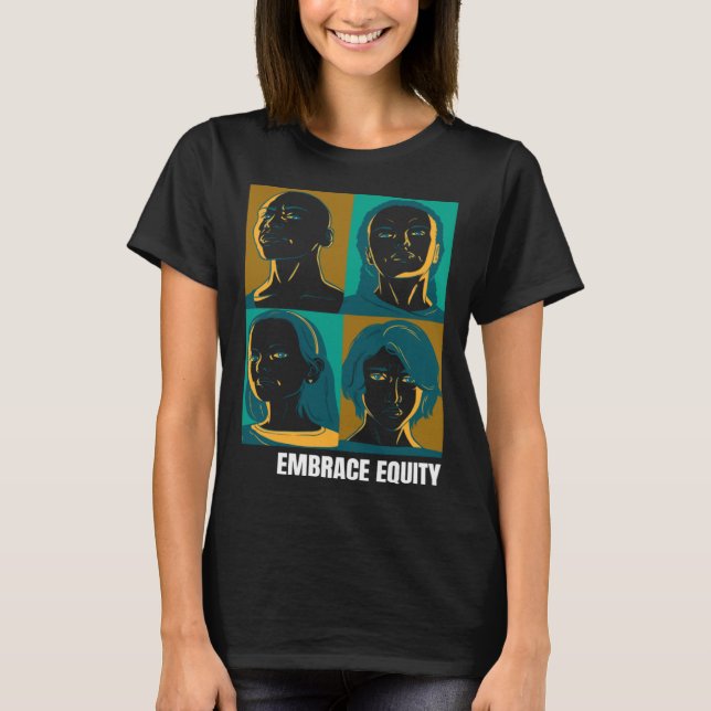 Camiseta Embrace Equity Happy International Women s Day Cha (Frente)