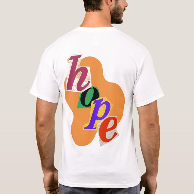 Camiseta "Embrace esperança e positividade!" (Verso)